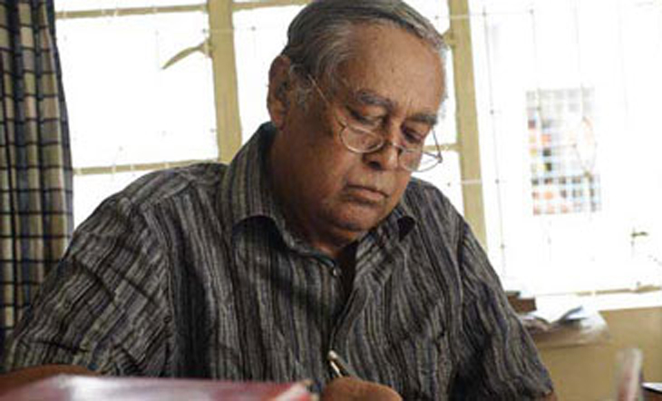 গ্রামের পথে কবি বেলাল চৌধুরীর মরদেহ