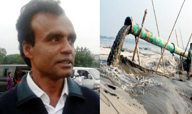 কাপাসিয়ায় অবৈধভাবে বালু উত্তোলনের মামলায় কৃষক লীগনেতা কারাগারে